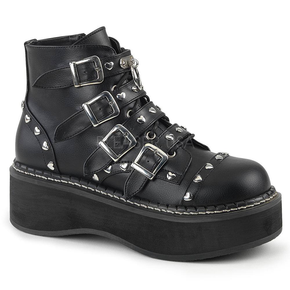 DemoniaCult - EMILY315 Platform Boots - Black Product image